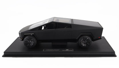 Top Marques Tesla Cybertruck Matte Black 1:18 Scale Model WITH DISPLAY CASE