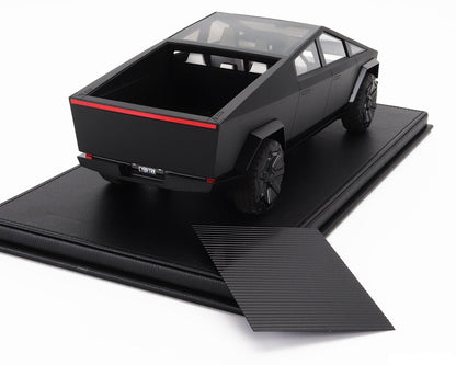 Top Marques Tesla Cybertruck Matte Black 1:18 Scale Model WITH DISPLAY CASE