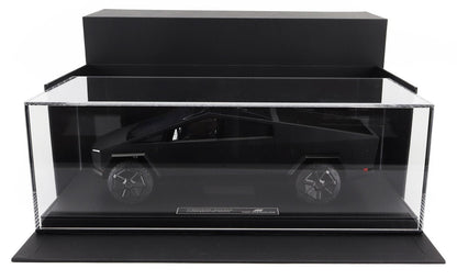 Top Marques Tesla Cybertruck Matte Black 1:18 Scale Model WITH DISPLAY CASE