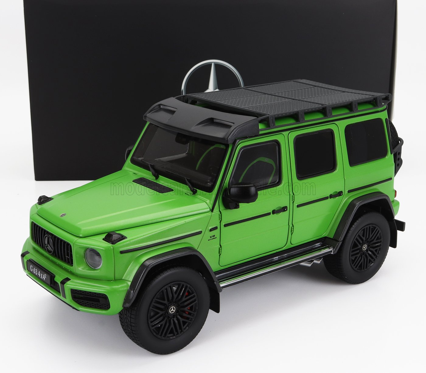 I-Scale 2020 Mercedes-Benz G63 4x4 G-Class 4.0 V8 Biturbo 585cv AMG Hello Magno Green 1:18