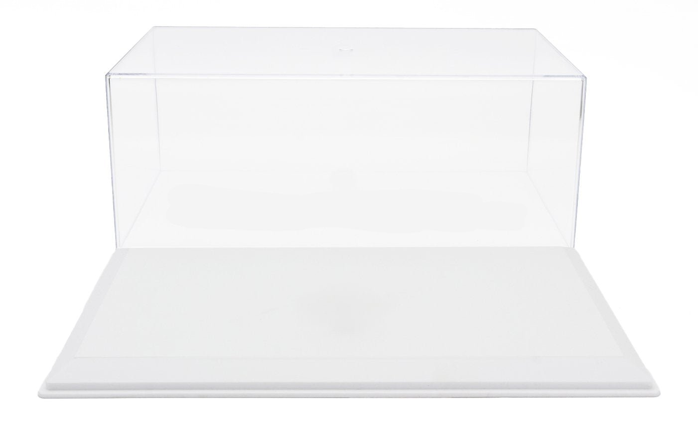 Vetrina Display Case Plexi-Glass with White Plastic Base 1:18