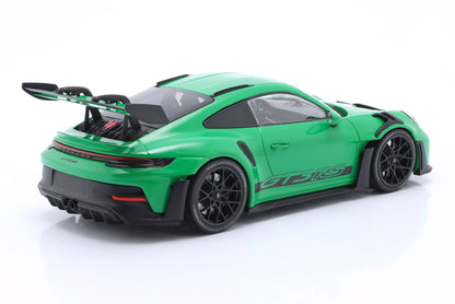 Minichamps 2023 Porsche 911 992 GT3 RS Python Green w/ Black Wheels 1:18 SEALED, LIMITED EDITION