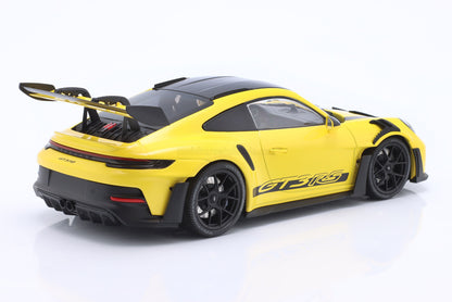 Minichamps 2023 Porsche 911 992 GT3 RS w/ Weissach Pkg Yellow w/ Black Wheels 1:18 SEALED, LIMITED EDITION