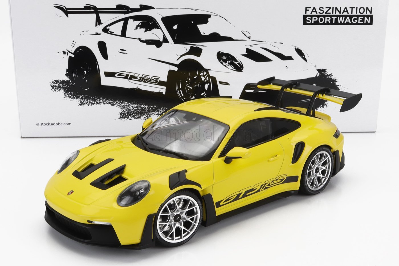 Minichamps 2023 Porsche 911 992 GT3 RS Yellow w/ Silver Wheels 1:18 SEALED, LIMITED EDITION