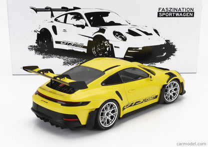 Minichamps 2023 Porsche 911 992 GT3 RS Yellow w/ Silver Wheels 1:18 SEALED, LIMITED EDITION