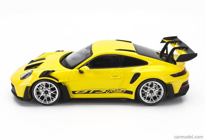 Minichamps 2023 Porsche 911 992 GT3 RS Yellow w/ Silver Wheels 1:18 SEALED, LIMITED EDITION