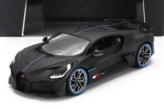 Bburago 2018 Bugatti Divo 50th Anniversary Full Carbon 1:18