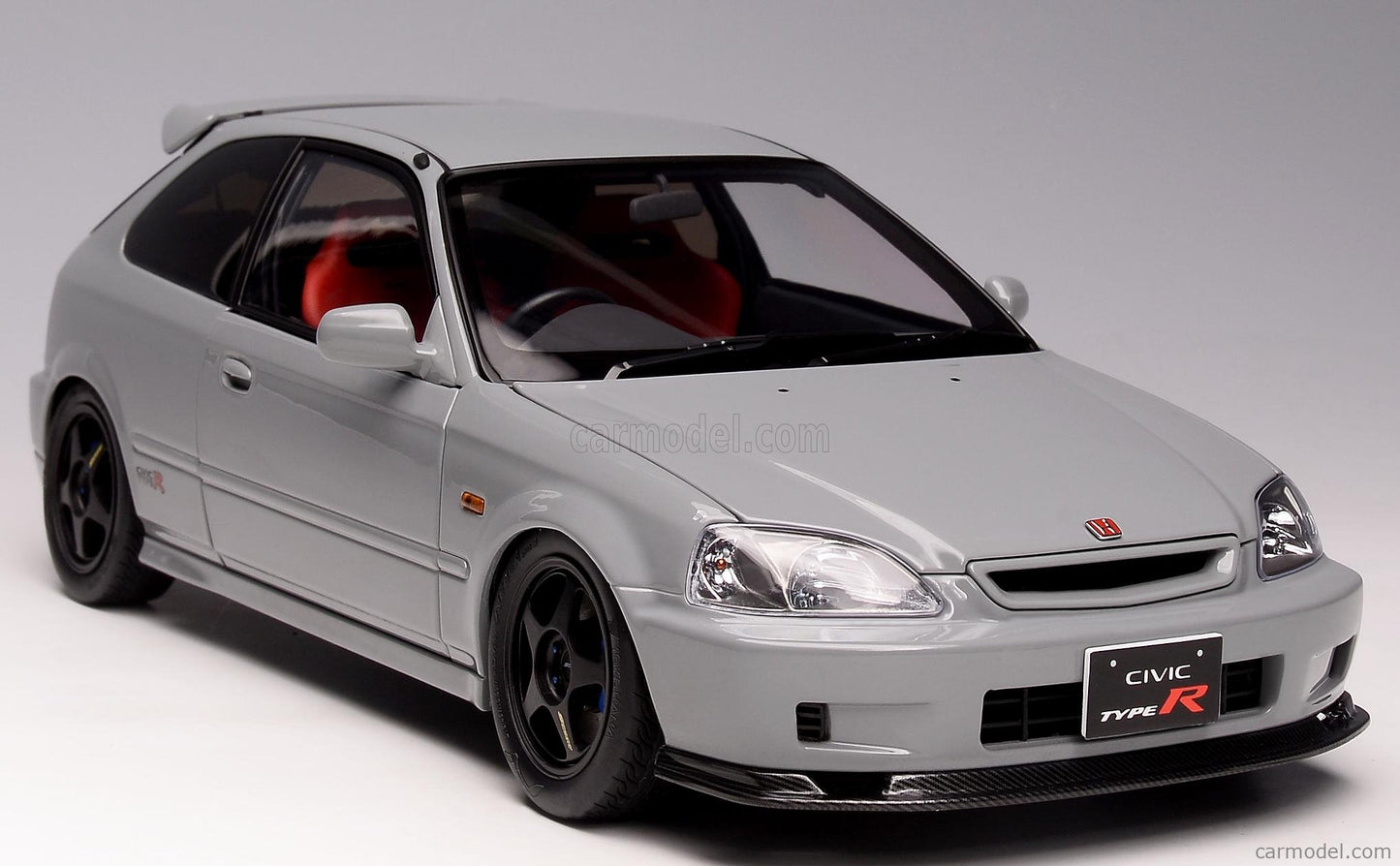 Motor Helix 1997 Honda Civic EK9 Hatchback Nardo Grey w/ Yokohama Tires & B16 Engine 1:18 LIMITED