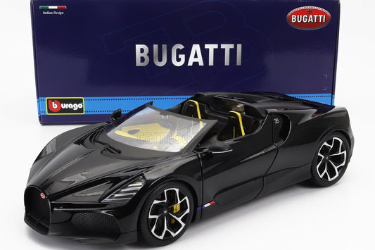 Bburago 2023 Bugatti W16 Mistral Black 1:18