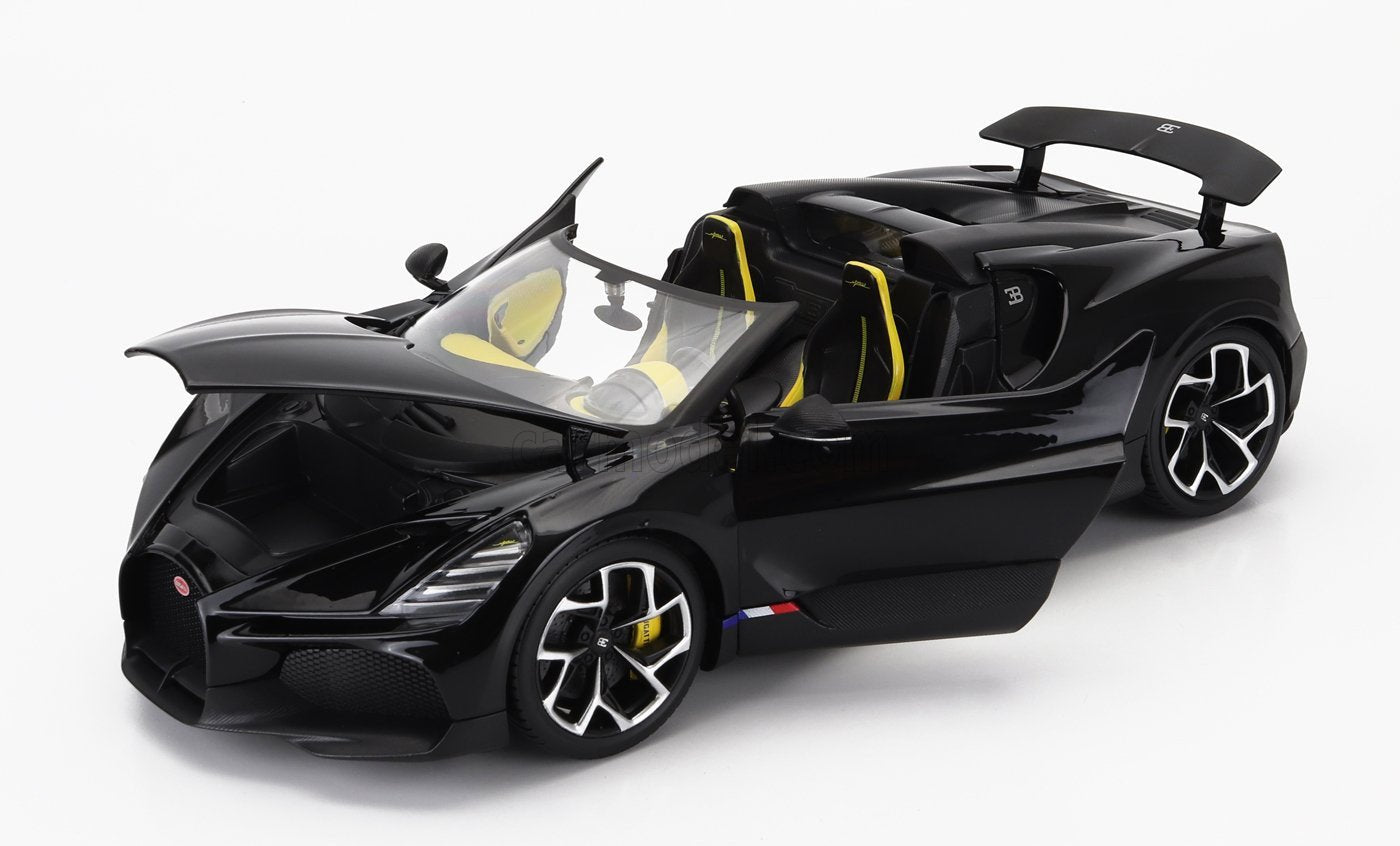 Bburago 2023 Bugatti W16 Mistral Black 1:18