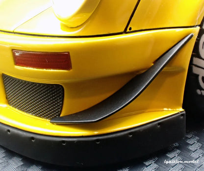 Ignition-Model Porsche 911 RWB 930 Yellow Hinata w/ Gunmetal Work M1 Wheels 1:18