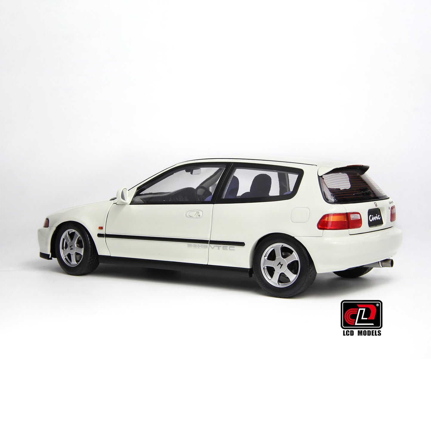 LCD 1993 Honda Civic SiR II EG6 V-Tech Hatchback White 1:18