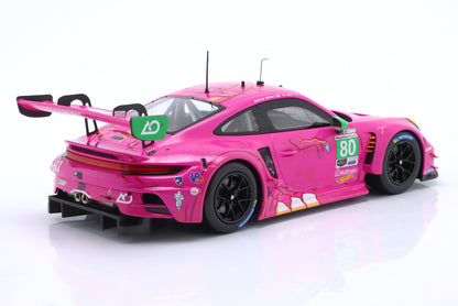 Ixo 2023 Porsche 911 992 GT3 R Roxy Team AO Racing No 80 IMSA USA GTD Class VA Raceway 2023 Lilac 1:18