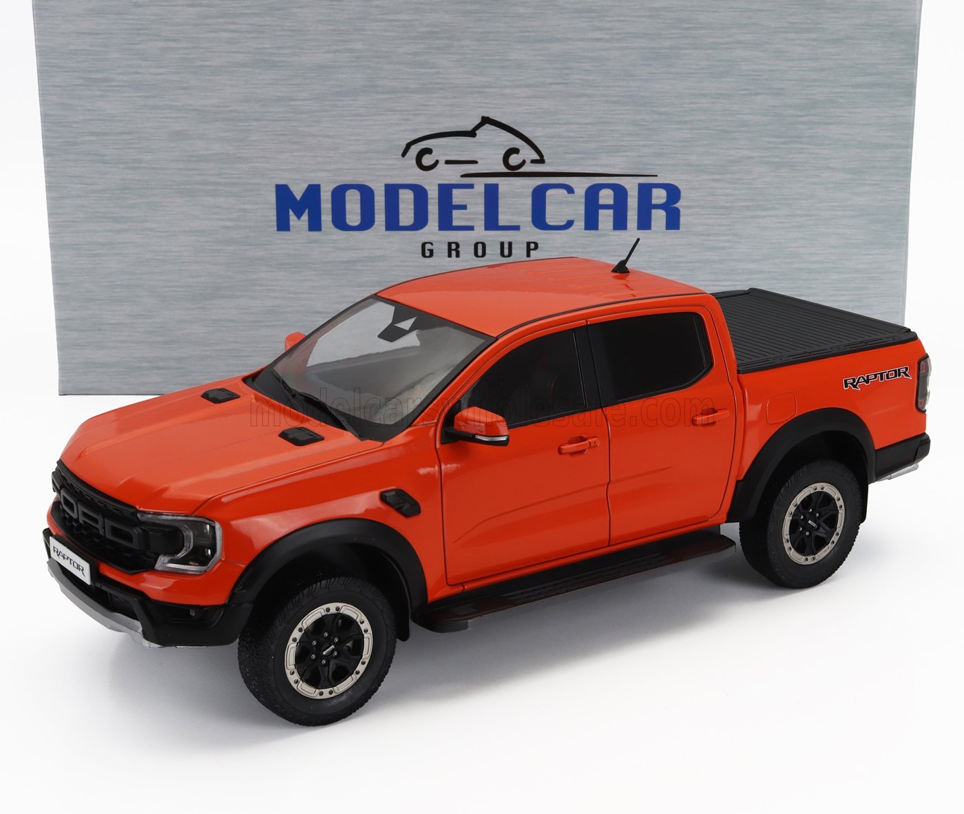 MCG 2023 Ford Ranger Raptor Crew Cab Pickup Truck Orange 1:18