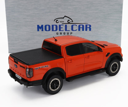 MCG 2023 Ford Ranger Raptor Crew Cab Pickup Truck Orange 1:18