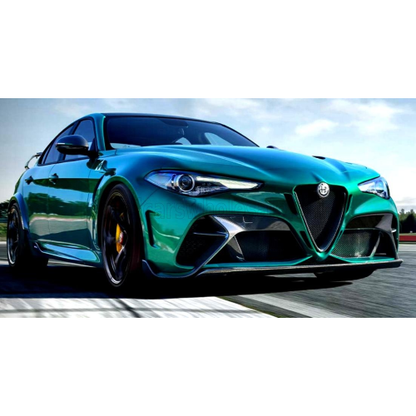 Bburago 2020 Alfa Romeo Giulia GTAm Verde Montreal Green 1:18