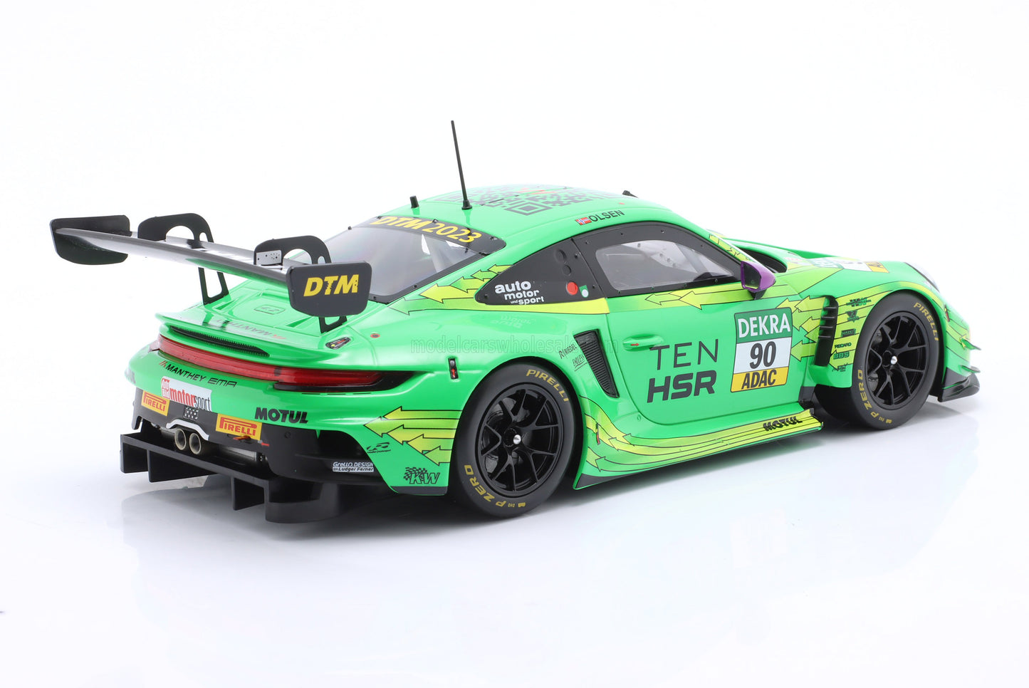 Ixo 2023 Porsche 911 992 GT3 R Team Manthey Racing No 90 DTM Season 2023 Green 1:18