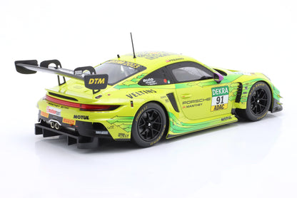 Ixo 2023 Porsche 911 992 GT3 R Team Manthey Racing No 91 Winner DTM Season 2023 Yellow 1:18