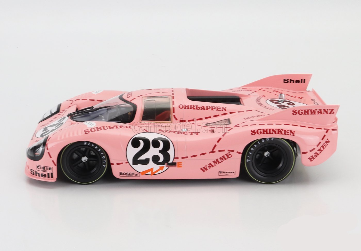 Werk83 1971 Porsche 917/20 4.9L Team Martini International Racing Pink Pig No 23 24hr LeMans 1971 1:18