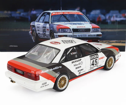 Werk83 1990 Audi V8 Quattro Team Schmidt Motorport Technik No 45 DTM White 1:18