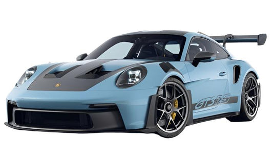 Norev 2022 Porsche 911 992 GT3 RS w/ Weissach Package Light Blue w/ Dark Silver Wheels 1:18