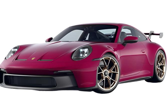 Norev 2021 Porsche 911 992 GT3 Ruby Star Neo w/ Gold Wheels 1:18