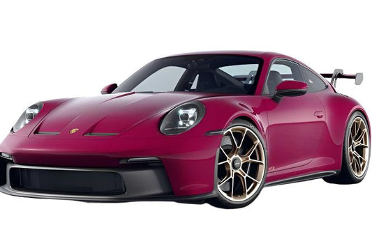 Norev 2021 Porsche 911 992 GT3 Ruby Star Neo w/ Gold Wheels 1:18