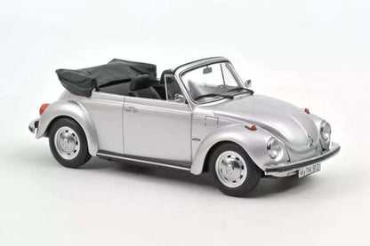 Norev 1973 VW Beetle (Bug) 1303 Cabriolet Silver Metallic 1:18