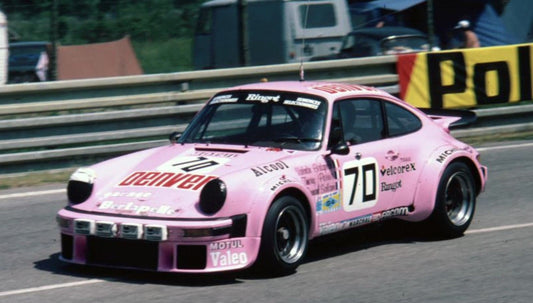 Spark Model 1981 Porsche 911 934 RSR 3.0 Turbo Team Perrier No 70 Le Mans 1981 Pink 1:18