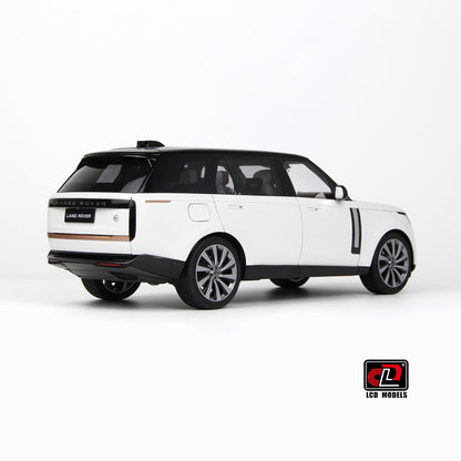 LCD 2022 Range Rover SV Serenity White w/ Black Roof 1:18