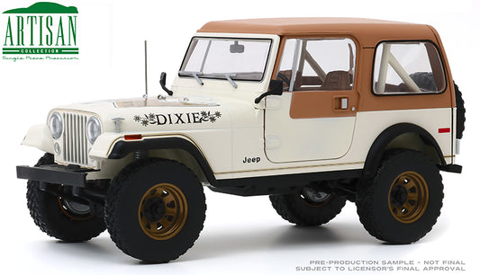 Greenlight 1979 Jeep CJ-7 Golden Eagle "Dixie" (Dukes of Hazzard) Tan 1:18