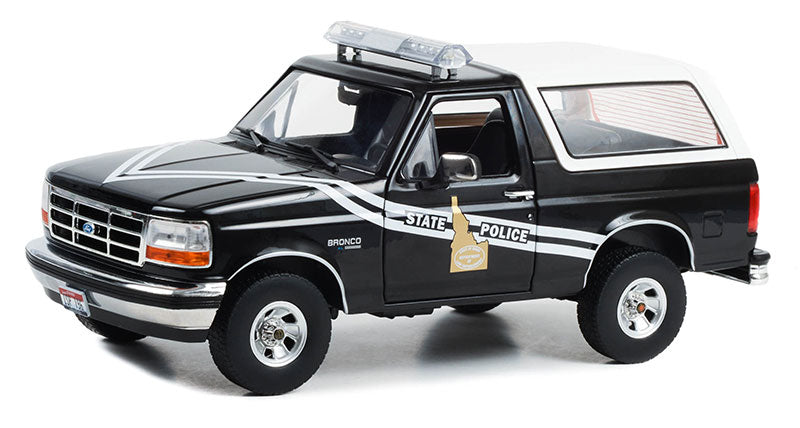 Greenlight 1996 Ford Bronco XLT Idaho State Police Truck Blue 1:18