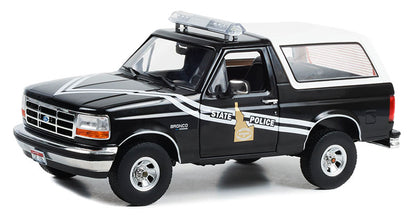 Greenlight 1996 Ford Bronco XLT Idaho State Police Truck Blue 1:18