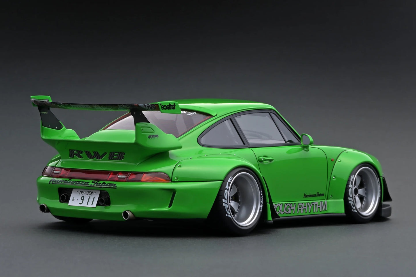 Ignition Model Porsche 993 RWB "Kamiwaza Japan" Green 1:18