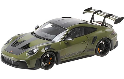 Minichamps 2023 Porsche 911 992 GT3 RS w/ Weissach Pkg Nato Olive Green w/ Black Wheels 1:18