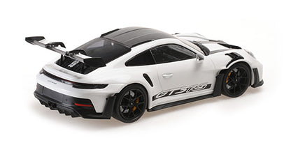 Minichamps 2023 Porsche 911 992 GT3 RS White w/ Weissach Pkg, Black Wheels & Deco 1:18 SEALED