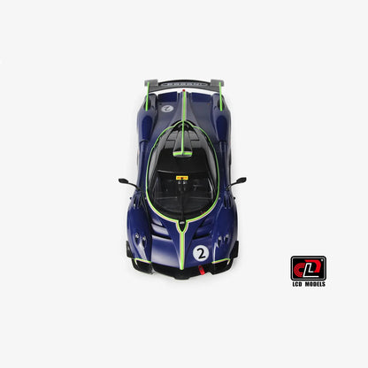 LCD Pagani Huayra R Blue Carbon 1:18