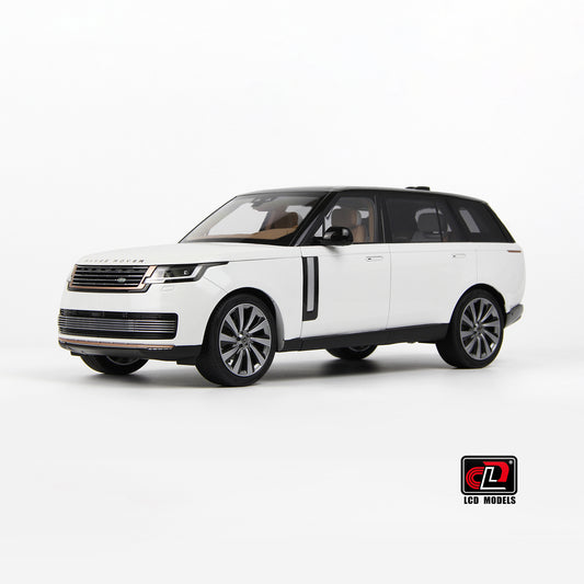 LCD 2022 Range Rover SV Serenity White w/ Black Roof 1:18