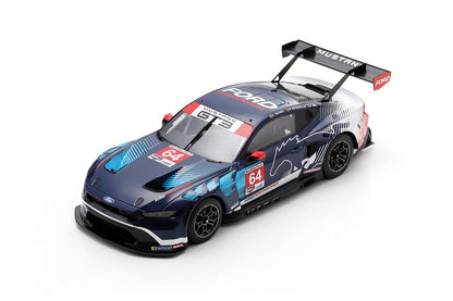 Spark Model Ford Mustang GT3 #64 Ford Multimatic Motorsports 2023 Presentation Car Black 1:18