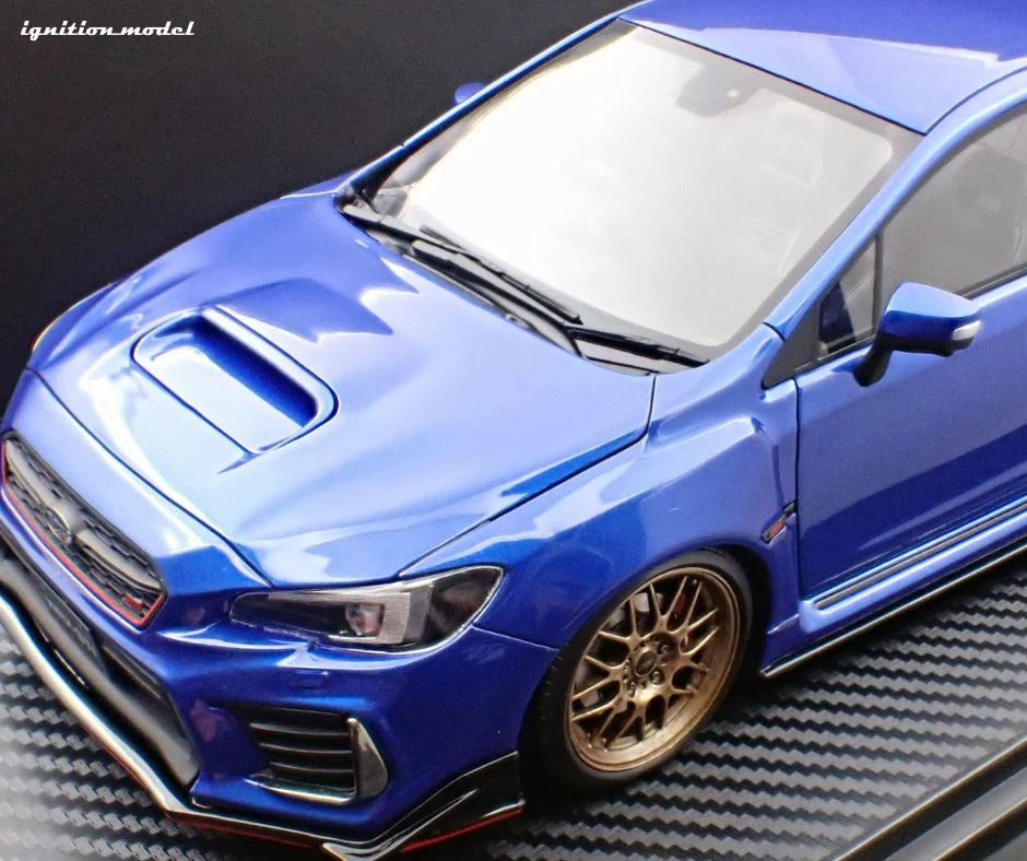 Ignition-Model Subaru WRX STi (CBA-VAB) Blue Metallic 1:18