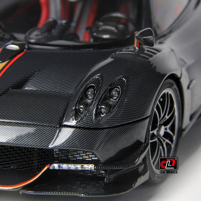 LCD Pagani Huayra Roadster BC Full Carbon Black 1:18