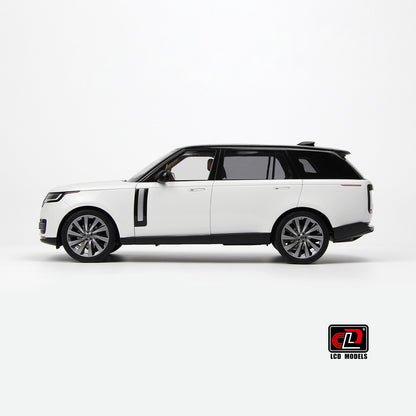 LCD 2022 Range Rover SV Serenity White w/ Black Roof 1:18