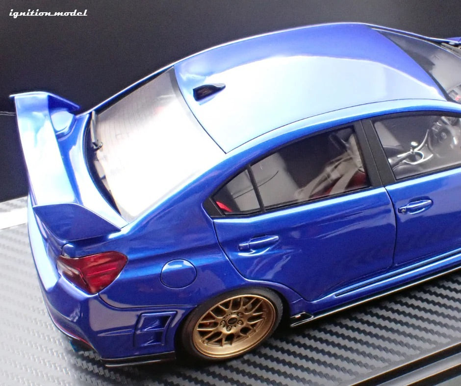 Ignition-Model Subaru WRX STi (CBA-VAB) Blue Metallic 1:18