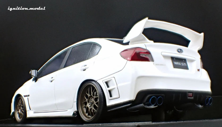 Ignition-Model Subaru WRX STi (CBA-VAB) Pearl White 1:18