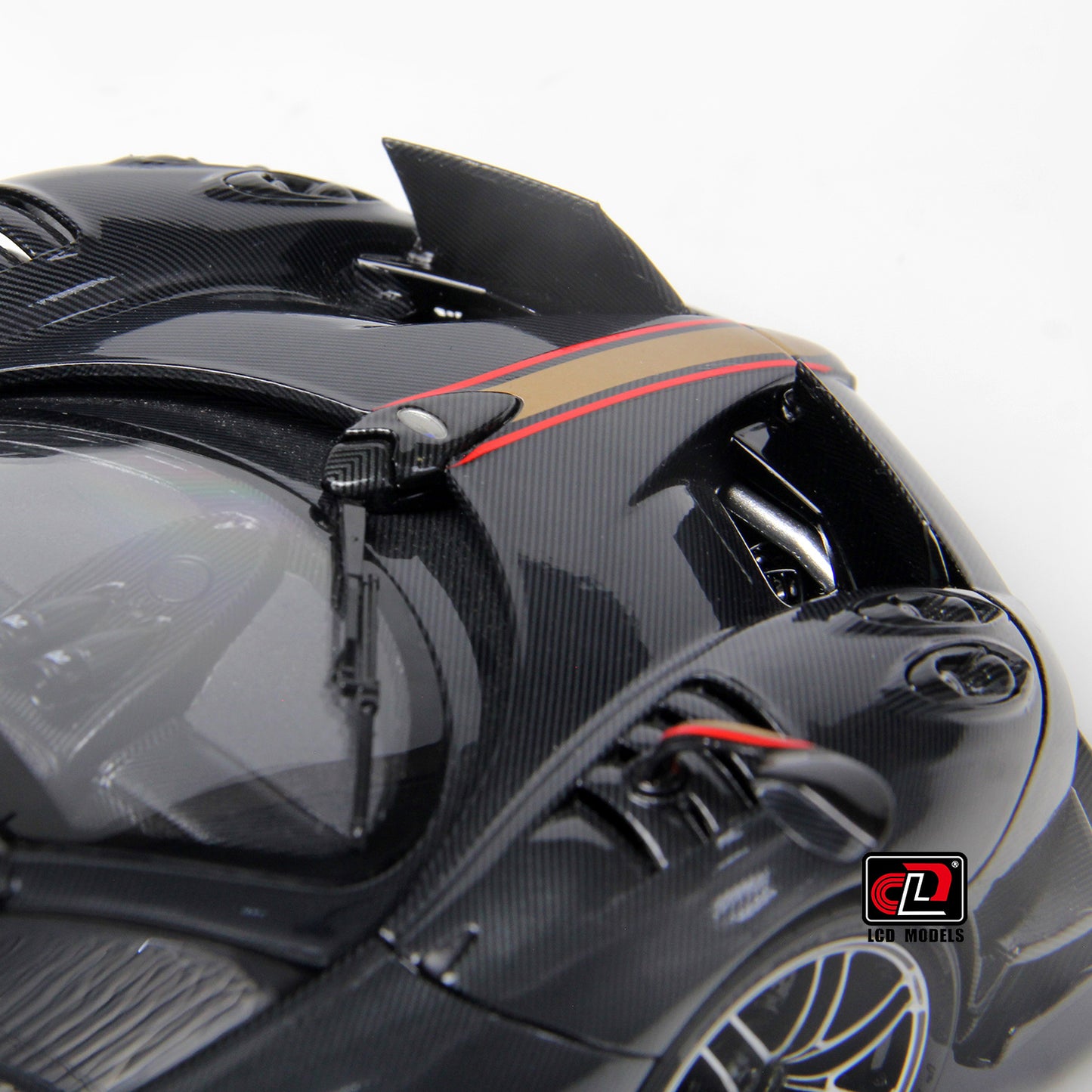 LCD Pagani Huayra Roadster BC Full Carbon Black 1:18