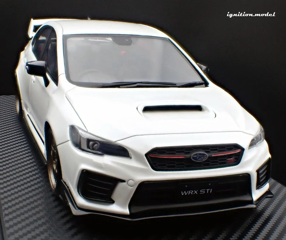 Ignition-Model Subaru WRX STi (CBA-VAB) Pearl White 1:18