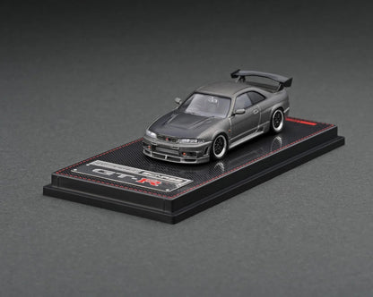 Ignition-Model Nissan Skyline GT-R 400r R33 (BCNR33) RHD Titanium Grey 1:64