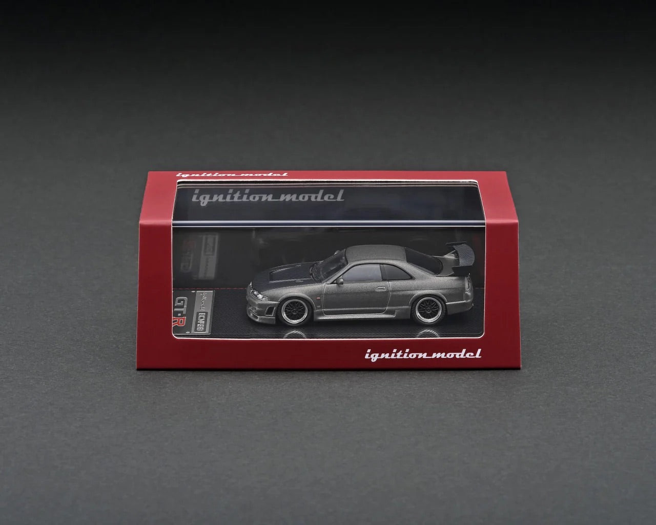 Ignition-Model Nissan Skyline GT-R 400r R33 (BCNR33) RHD Titanium Grey 1:64