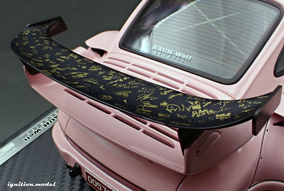 Ignition-Model Porsche 911 RWB 930 Pink Southern Cross w/ Gold Work M1 Wheels 1:18