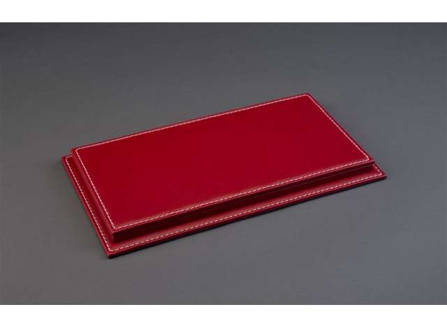 Atlantic Case Mulhouse Premium Acrylic Display Case w/ Red Leather Base w/ White Stitching 1:18